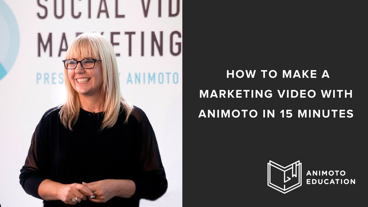 How To Make A Marketing Video In Less Than 15 Minutes In Animoto - YouTube