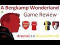 Arsenal 30 bournemouth premier league  game review
