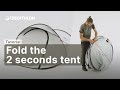 How to fold the 2 seconds quechua tent freshblack 2p