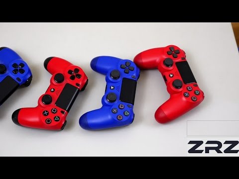 Red & Blue DualShock 4 v2 VS v1