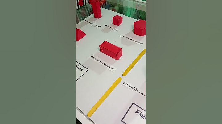 Maqueta de figuras geométricas prismas y piramides