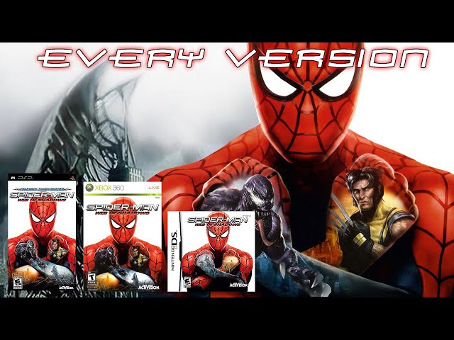 Spider-Man Web of Shadows PS2 PSP Xbox 360 PS3 Original