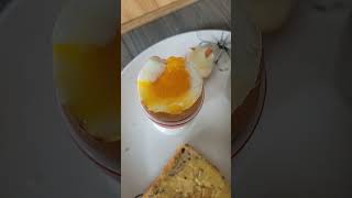 AIR FRIED SOFT BOILED EGG FOR BREAKFASR DELICIOUS
