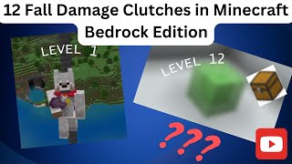 12 Fall Damage Clutches in Minecraft Bedrock