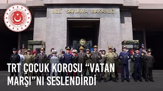 23 Nisan Ulusal Egemenlik ve Çocuk Bayramı'nda TRT Çocuk Korosu “Vatan Marşı”nı Seslendirdi