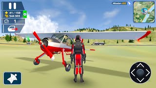 Flying PZL-102 Airplane and Mil Mi-8 Army Helicopter Big City HFPS Simulator - Android Gameplay.