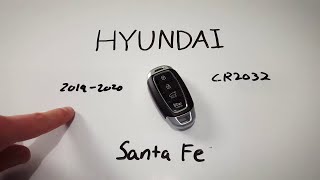 Hyundai Santa Fe Key Fob Battery Replacement (2019 - Present)