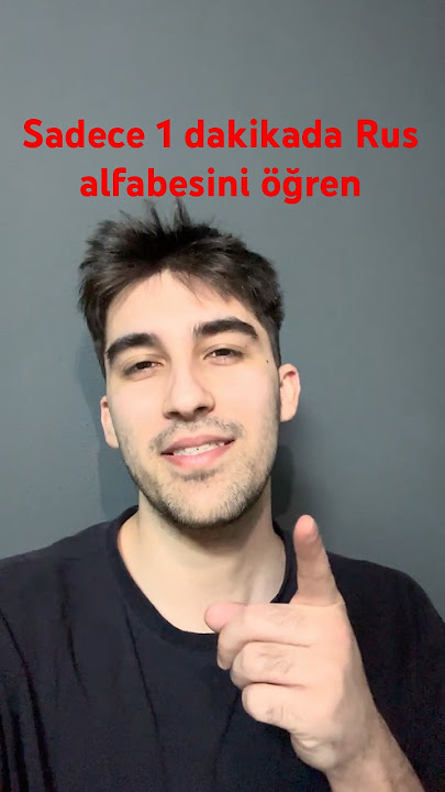 Rus Alfabesini 1 Dakikada Öğren! (Şaşırtıcı Kolay Yöntem)