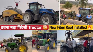 Sumit 5039 New Fiber roof Installed done 👍 // New Holland T7.210 2 crowd का tractor 🚜 😱￼