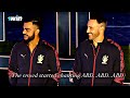 Virat and faf reaction when the crowd chants abdabdian