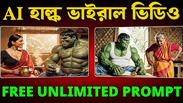 AI দিয়ে Hulk এর ভিডিও তৈরি করুন ফ্রিতে | How To Make Hulk AI Video Using VEO 3.1 |
