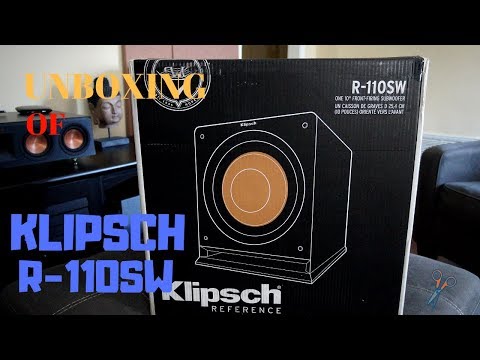 Unboxing of Klipsch R-110sw Subwoofer