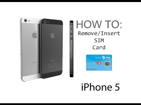 Iphone 5 5s How To Insert Remove A Sim Card Youtube