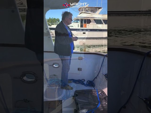 Michael B. Loving his Yacht Controller® on his 46ft 1995 Nordhavn