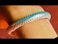 Molten silver ➡️into➡️ bangle design