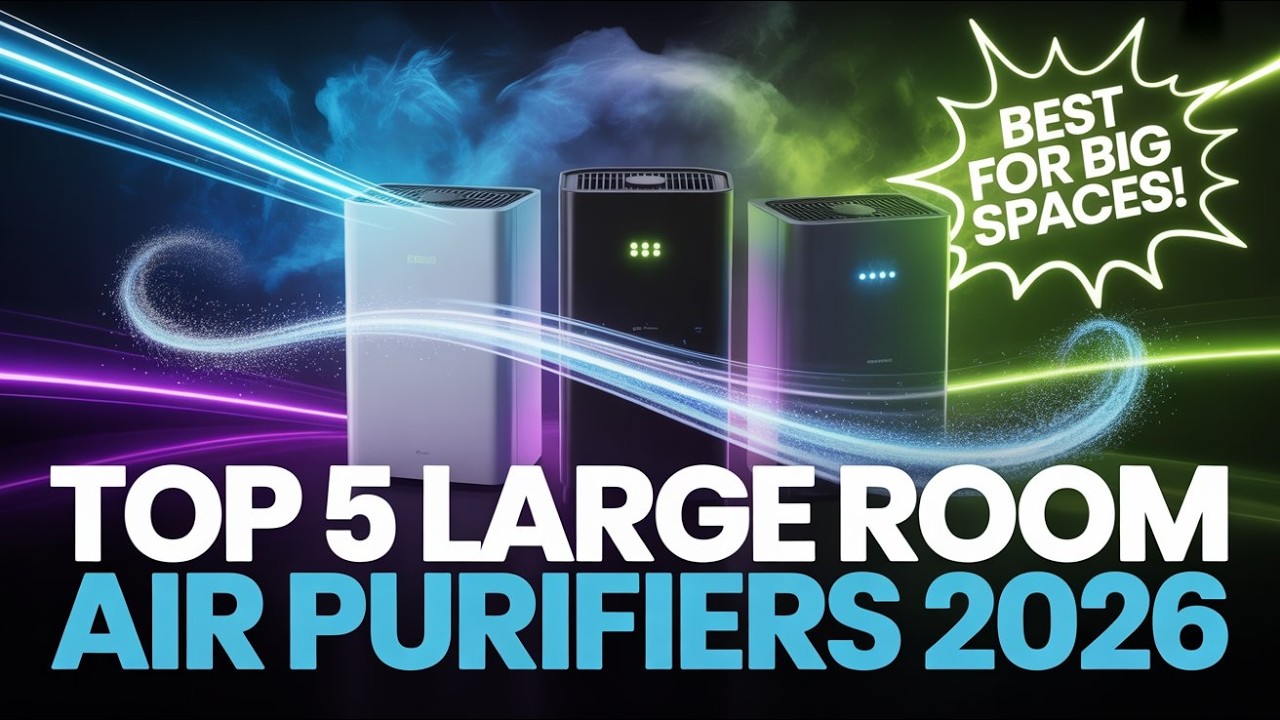 🏠💨 5 Best Large Room Air Purifiers in 2026! 🌬️ Breathe Cleaner, Live Better