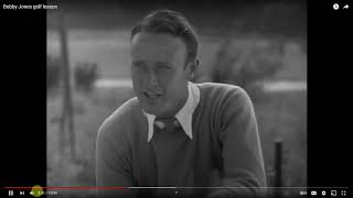 Bobby Jones Golf Tip: You must always feel the weight of the club head