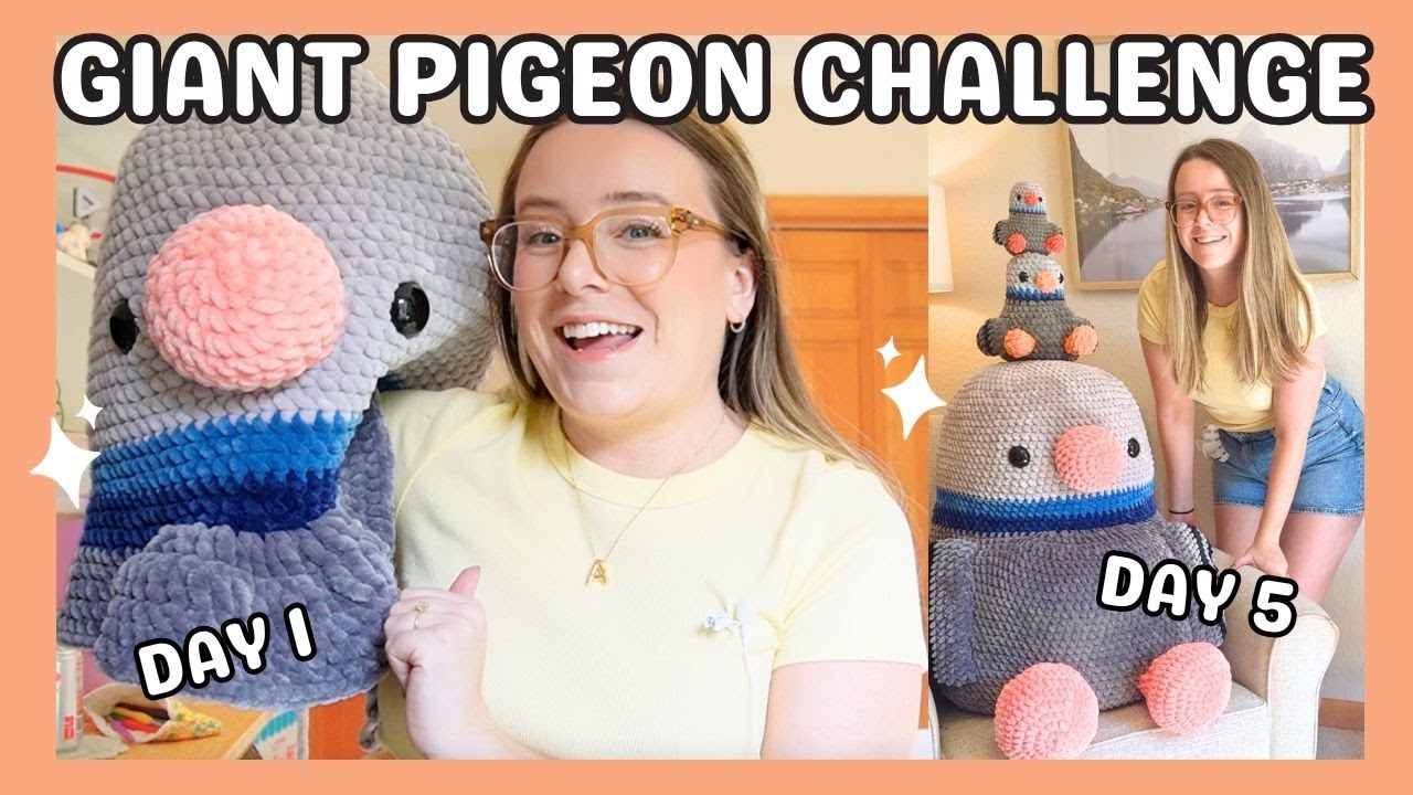I Crocheted A GIANT Pigeon In 5 Days *my biggest project EVER*