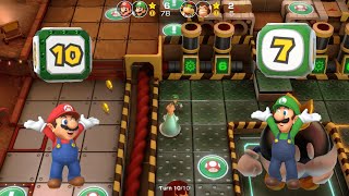 Super Mario Party - Mario and Luigi vs Bowser Jr. and Donkey Kong - Gold Rush Mine