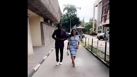 Moyo Lawal catwalks with Deyemi Okanlawon