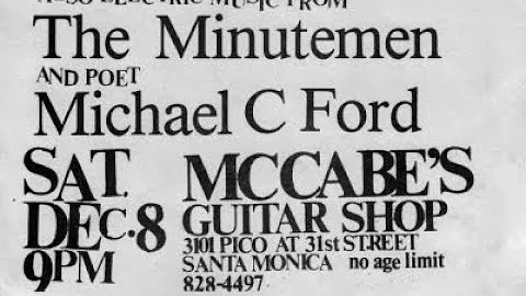 Minutemen live @ McCabe's Guitar Shop in Santa Monica CA 08/DEC/1984 (full show - two sets)