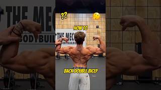 HOW TO BACK DOUBLE BICEP POSE 💪 ft STEVE PRINCE #fitness #posing #howto