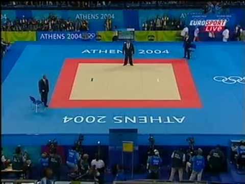 Judo Olympia Athen 2004 Dayma Beltran vs Maki Tsukada