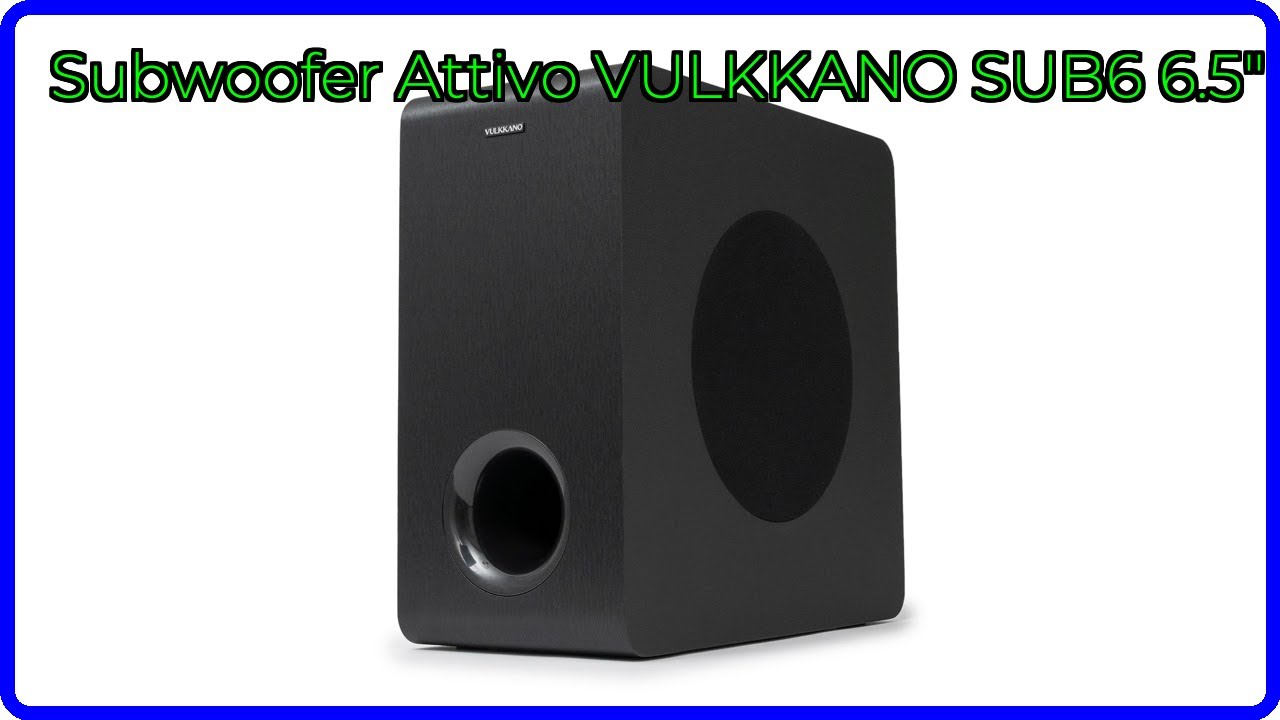 VULKKANO SUB6 MKII Caisson de Basse/Subwoofer Actif Compact de 6 Pouces avec Basses Profondes et Design Élégant pour Home Cinéma, Musique et Jeux Vidéo, Fréquence de 50 Hz à 200 Hz VULKKANO SUB6 MKII Caisson de Basse/Subwoofer Actif Compact de 6 Pouces avec Basses Profondes et Design Élégant pour Home Cinéma, Musique et Jeux Vidéo, Fréquence de 50 Hz à 200 Hz