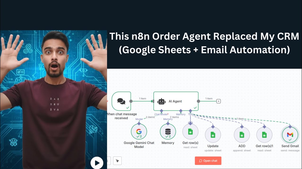 Build an AI Agent for Customer Order Management with n8n Google Sheets ...