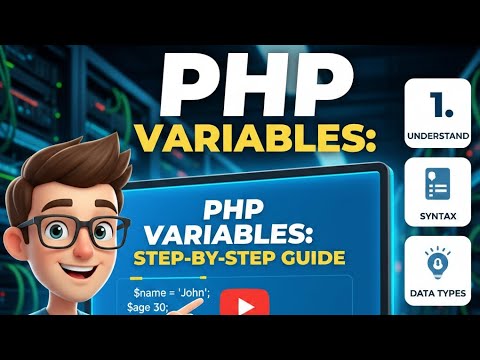 How to declare Php variables | Step by step guidance - YouTube