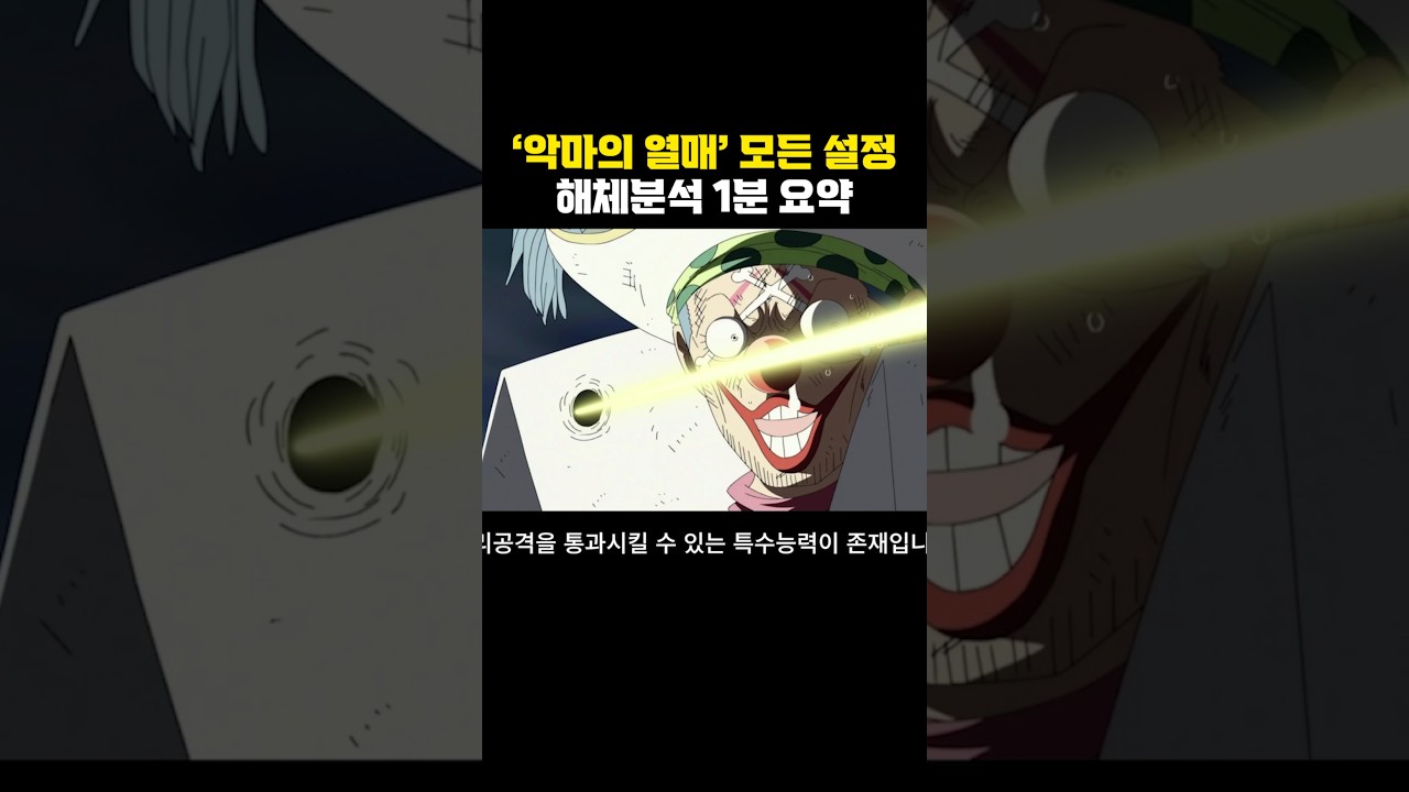 원피스 악마의 열매에 대한 모든 설정 해체분석