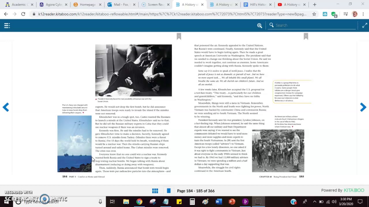 A History of US. Joy Hakim: Volume D, Chapter 40: Being President Isn't