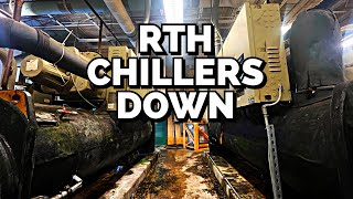TRANE RTHD Loss Of Oil Alarm… RTHC No Evap Flow … Both Chillers Not Working Call