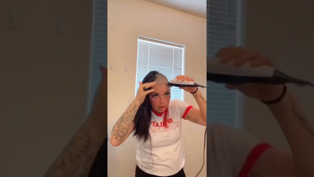 бритье очень длинных волос.