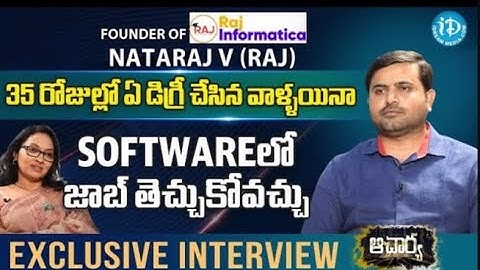How to get Software job within 35 days-Exclusive Interview with Anjali Idreams media-Raj Informatica