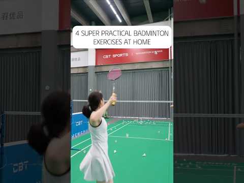 4 Super Practical Badminton Exercises At Home #badminton #badmintontraining