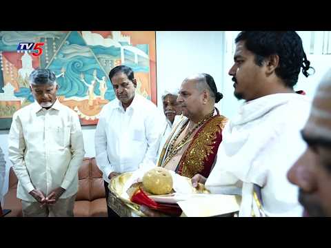CM Chandrababu Naidu Invited For Srivari Brahmotsavams By TTD Chairman BR Naidu | TV5 News - TV5NEWS