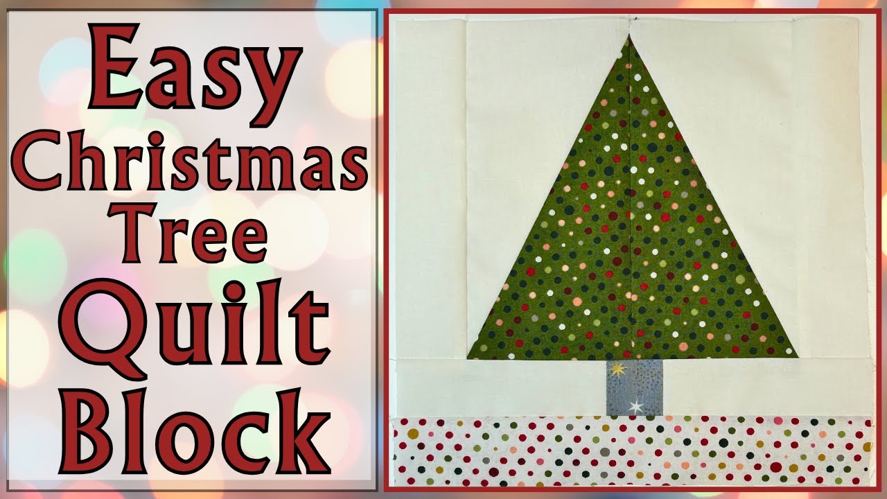 Easy Christmas Tree Quilt Block | Free Quilt Block Pattern