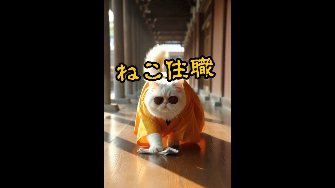 【 #ねこ住職 第48話 川の流れのように生きてゆこう。な！の巻】