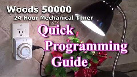 Woods Indoor 24hr Mechanical Outlet Timer, 2 Pack, 1 Polarized Outlet   Plug In Timer Switch