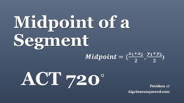 ACT 720   Video Problem 17   Midpoint of two points on a plane