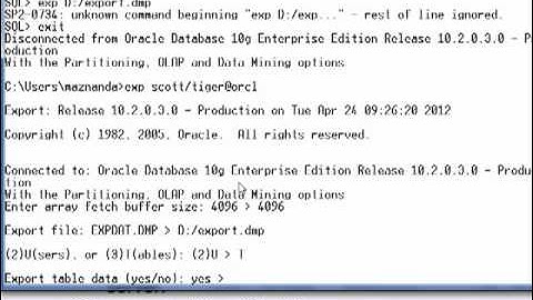 Praktikum Oracle Database 14 - Export dan Import