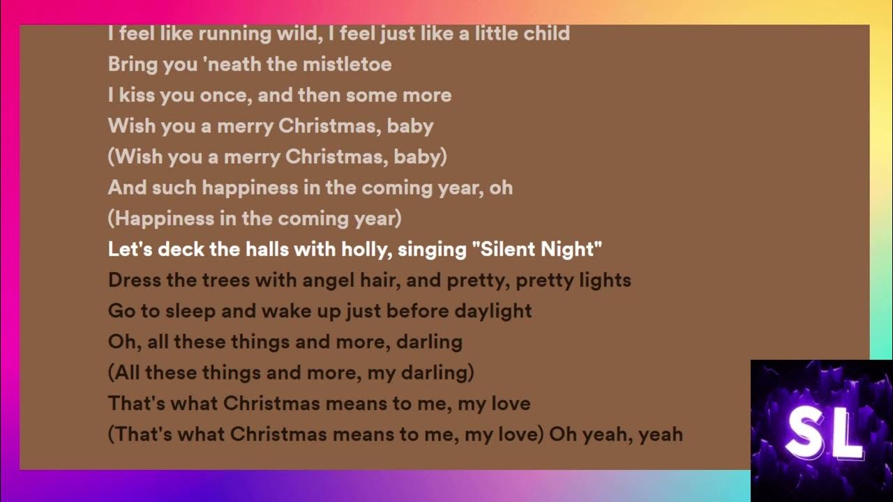 John Legend - What Christmas Means To Me (LYRICS) John Legend - What Christmas Means To Me (LYRICS)