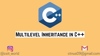Multilevel Inheritance In C++ With Syntax | Inheritance In OOP|C++ Tutorials For Beginners In Hindi
