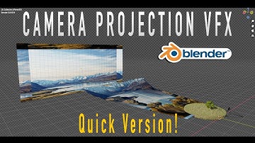 Quick Camera Projection in Blender 3d: Easy VFX Tutorial