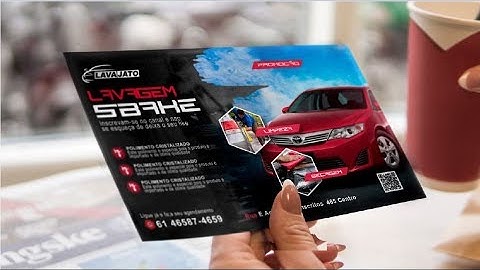 CURSO PHOTOSHOP - APRENDA COMO CRIAR UM FOLHETO PARA LAVA-JATO // COREL SNAKE