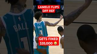 Lamelo Fined 35K For Flipping Off The Ref