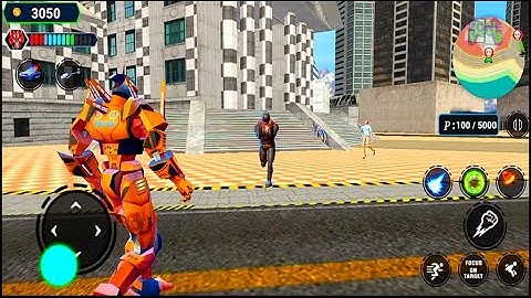 Grand Police Car Robot Helicopter Transformation Game 2021 - Android Gameplay