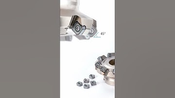 What is a 45 degree facemill | Tips & Chips -  #cnc #howto #tooltips #shorts