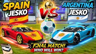 Spain 🇪🇸 vs Argentina 🇦🇷 | FIFA World Cup Final 2026 | Cars Battle | Extreme Car Driving Simulator screenshot 3